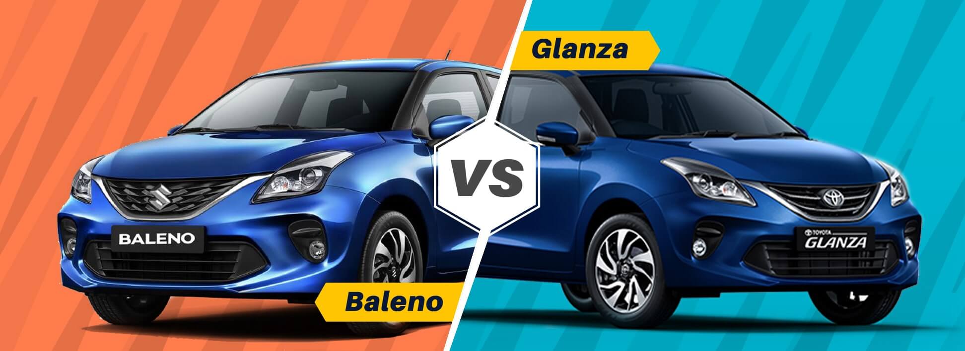 Maruti Baleno Vs Toyota Glanza Comparision